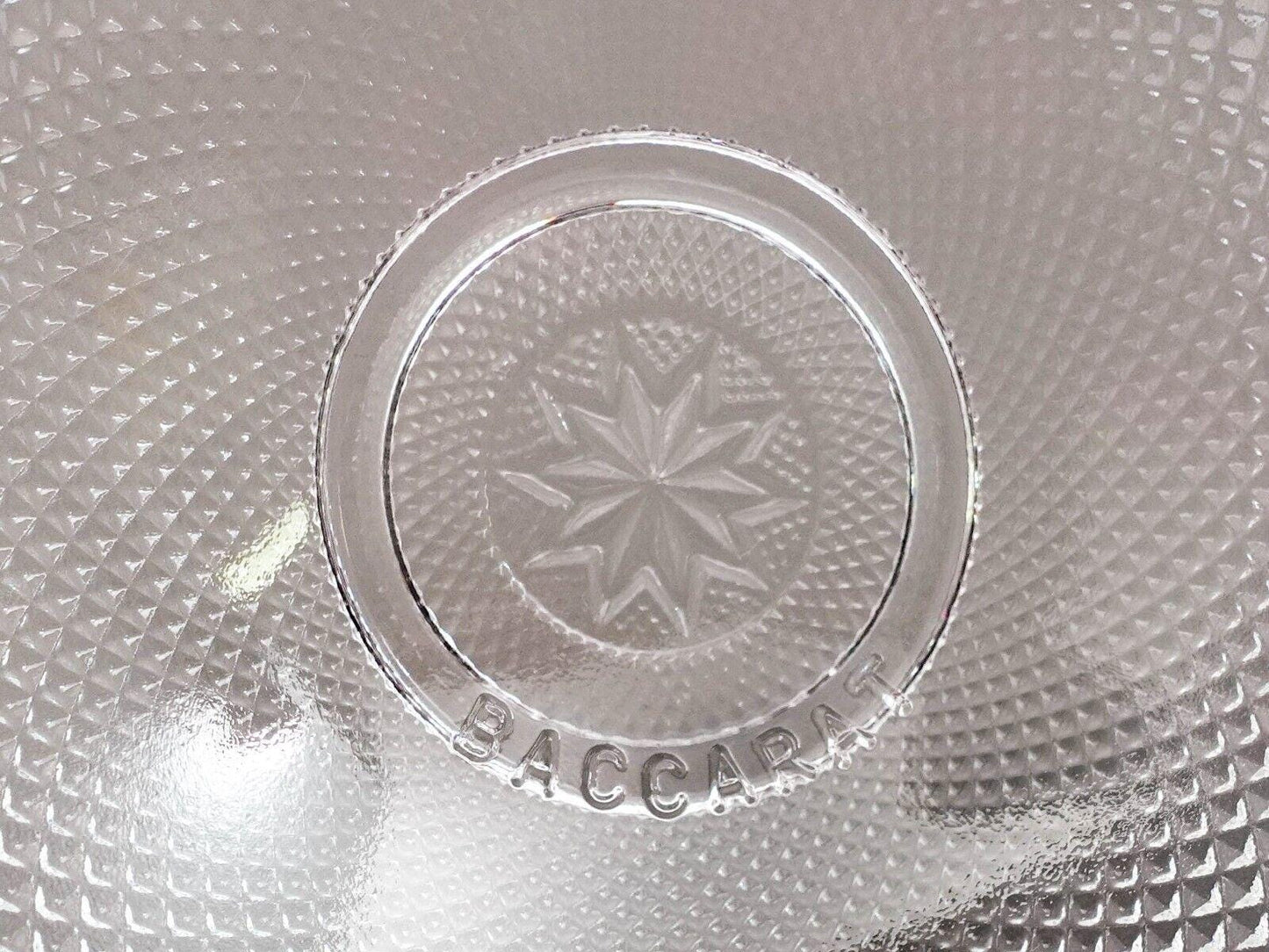 Baccarat Crystal France Arabesque Candy Dish Bowl With Box Set Of 2