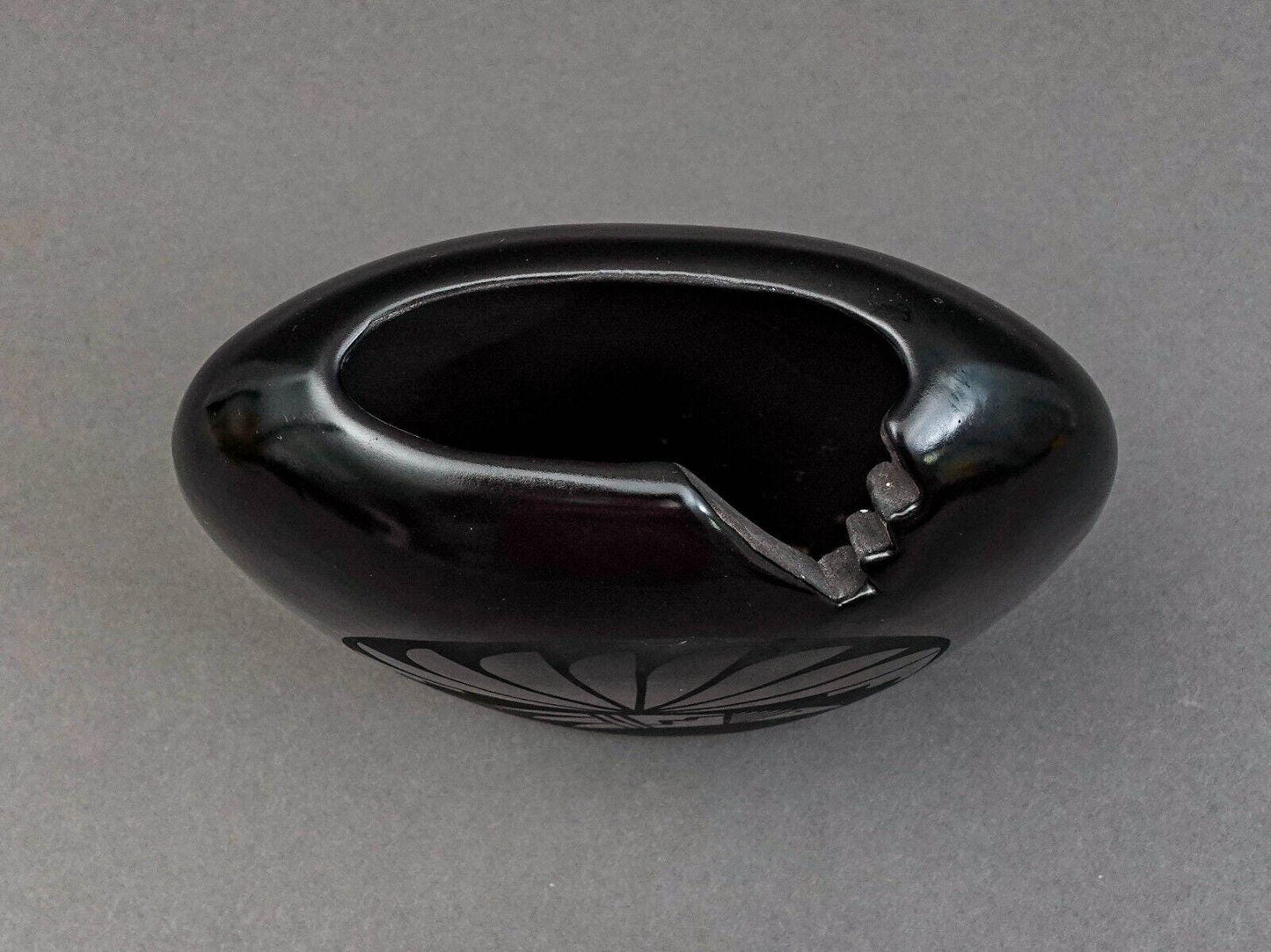 Adakai Navajo Signed Vintage Southwest Black Pottery Vessel Vase