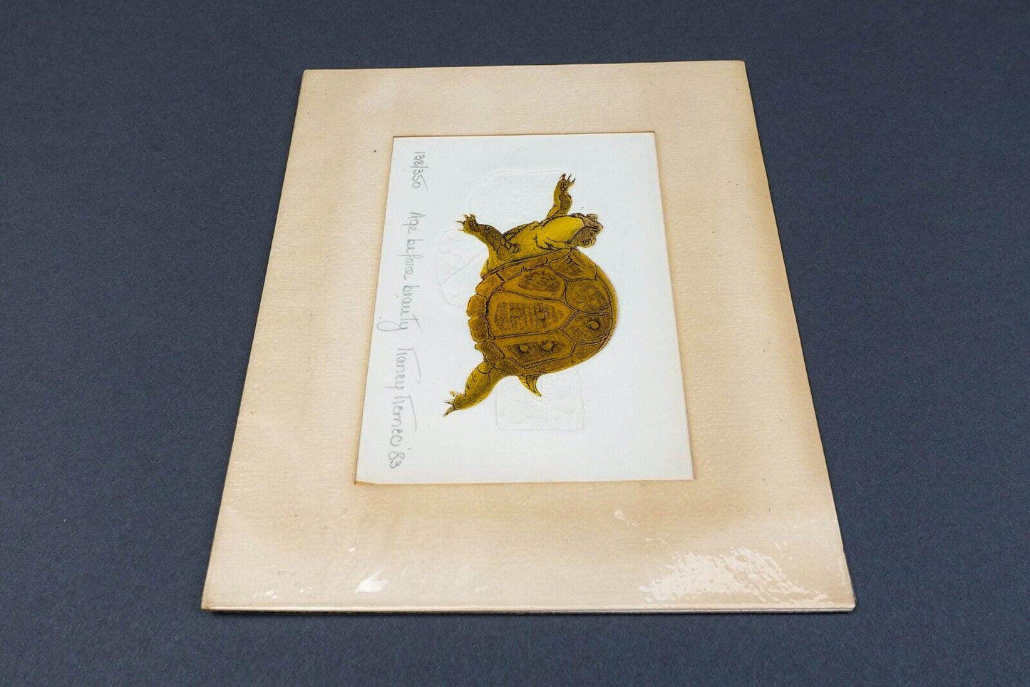 Nancy Themeo 1983 "Age Before Beauty" Intaglio & Relief Print Signed 138/350