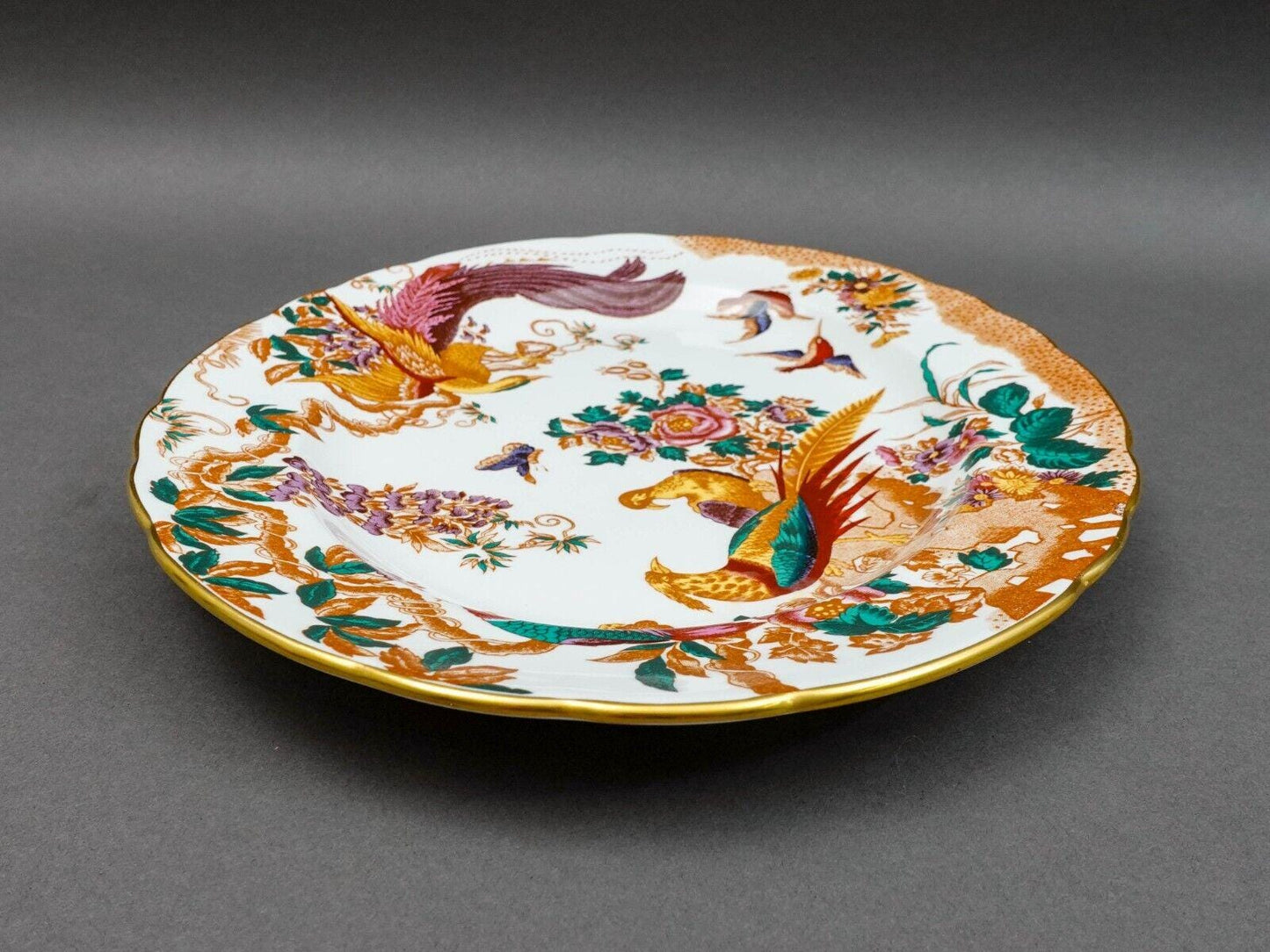Royal Crown Derby Olde Avesbury Birds Bone China 13" Oval Serving Platter