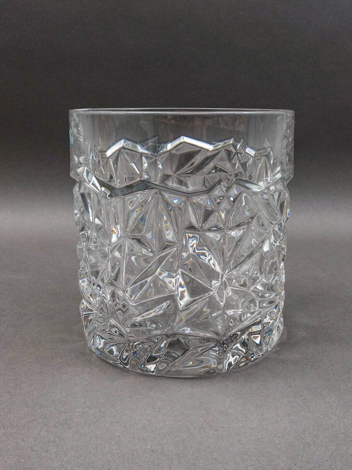 Tiffany & Co Rock Cut Crystal Heavy Wine Cooler Champagne Ice Bucket