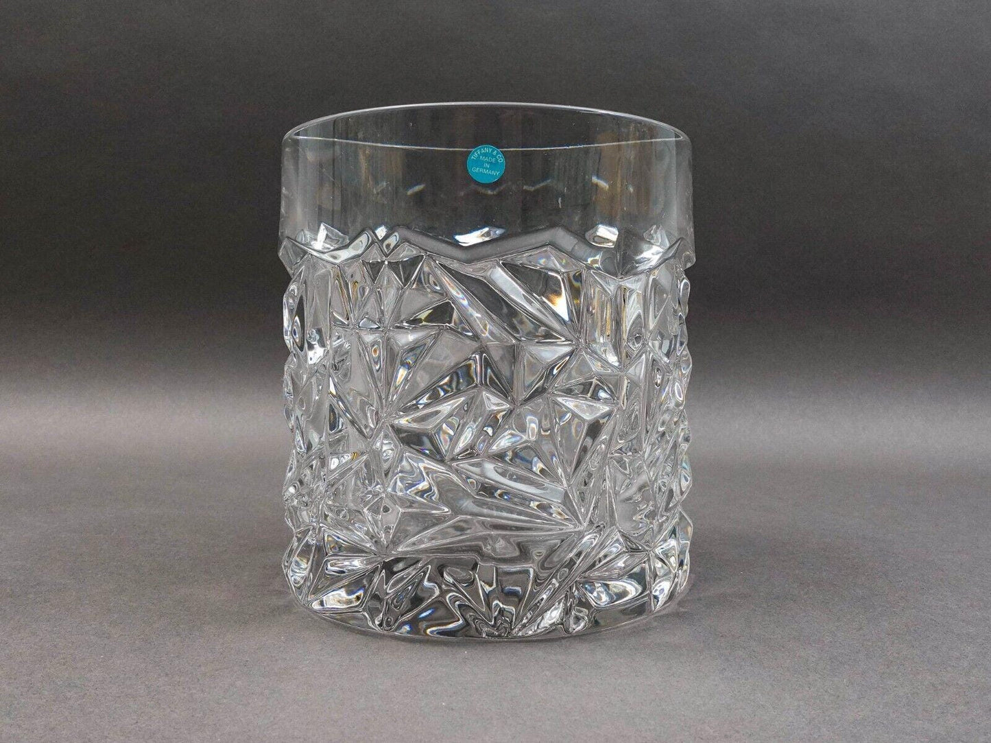 Tiffany & Co Rock Cut Crystal Heavy Wine Cooler Champagne Ice Bucket