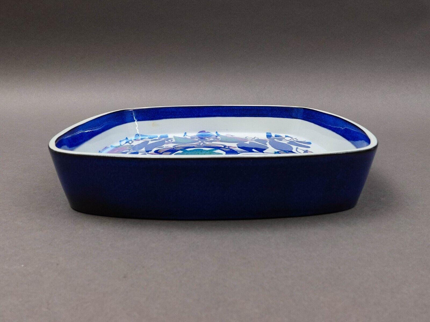 Royal Copenhagen Denmark Kari Christensen Fajance Birds Square Dish 144/2885
