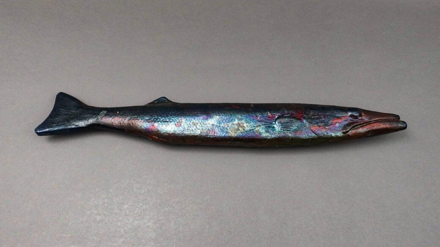 Charles Pearson Whitehead Street Studio Key West Fish Raku Art Pottery Sculpture