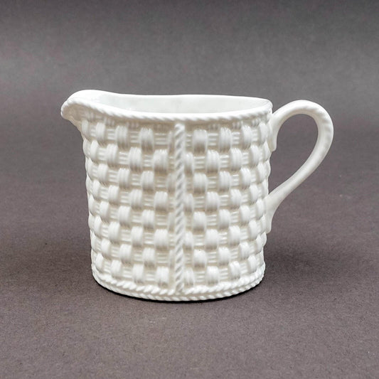Tiffany & Co. Ireland "Tiffany Weave" White Porcelain Creamer Jug 1994