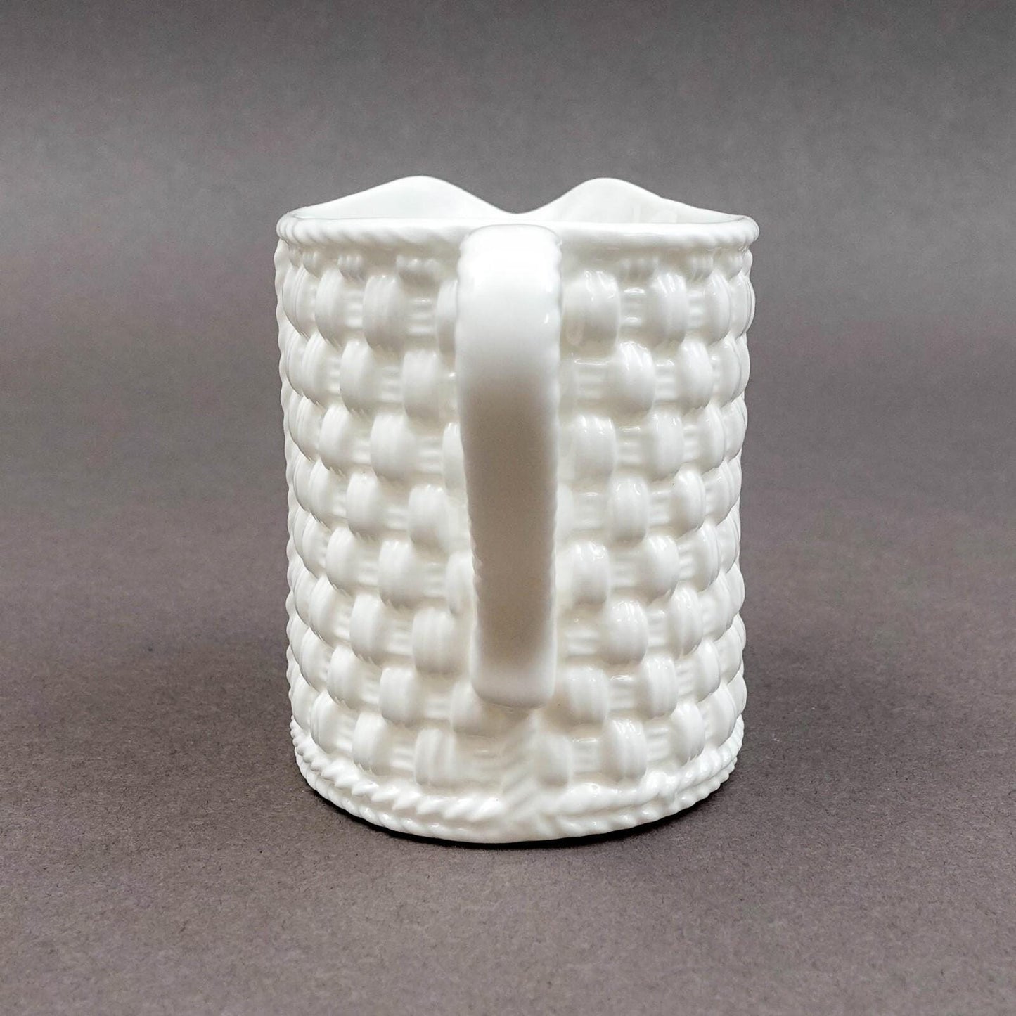 Tiffany & Co. Ireland "Tiffany Weave" White Porcelain Creamer Jug 1994