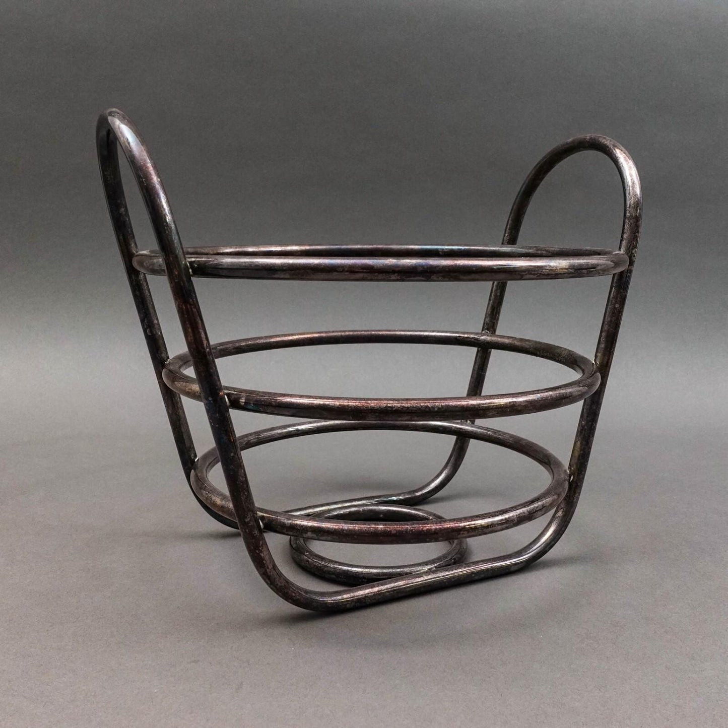 Lino Sabattini (Italian, 1925-2016) MCM Silver Plated Metal Wire Fruit Basket