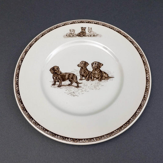 Wedgwood Non-Sporting Terrier Working Dog Two's Company Dachshunds Plate Kirmse