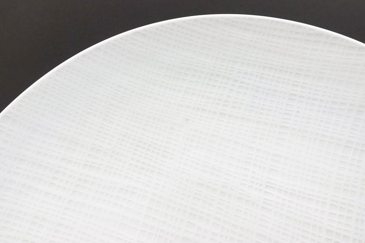 Bernardaud France Organza White Porcelain 11 1/2" Coupe Plate Set Of 4
