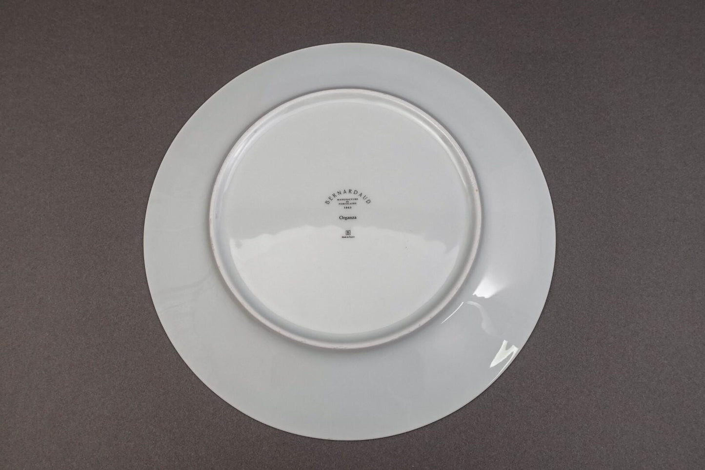 Bernardaud France Organza White Porcelain 11 1/2" Coupe Plate Set Of 3