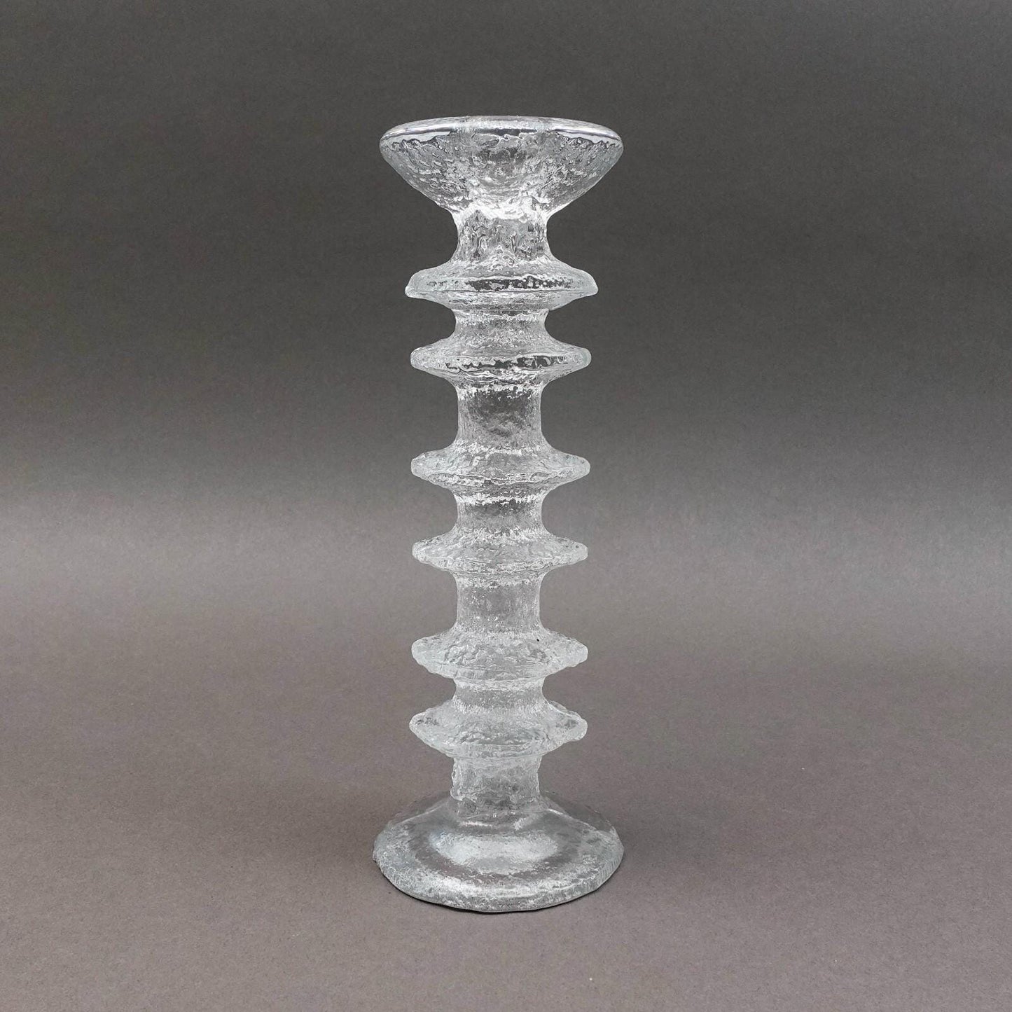 Iittala Finland Timo Sarpaneva Signed MCM Festivo 6 Ring Candle Holder