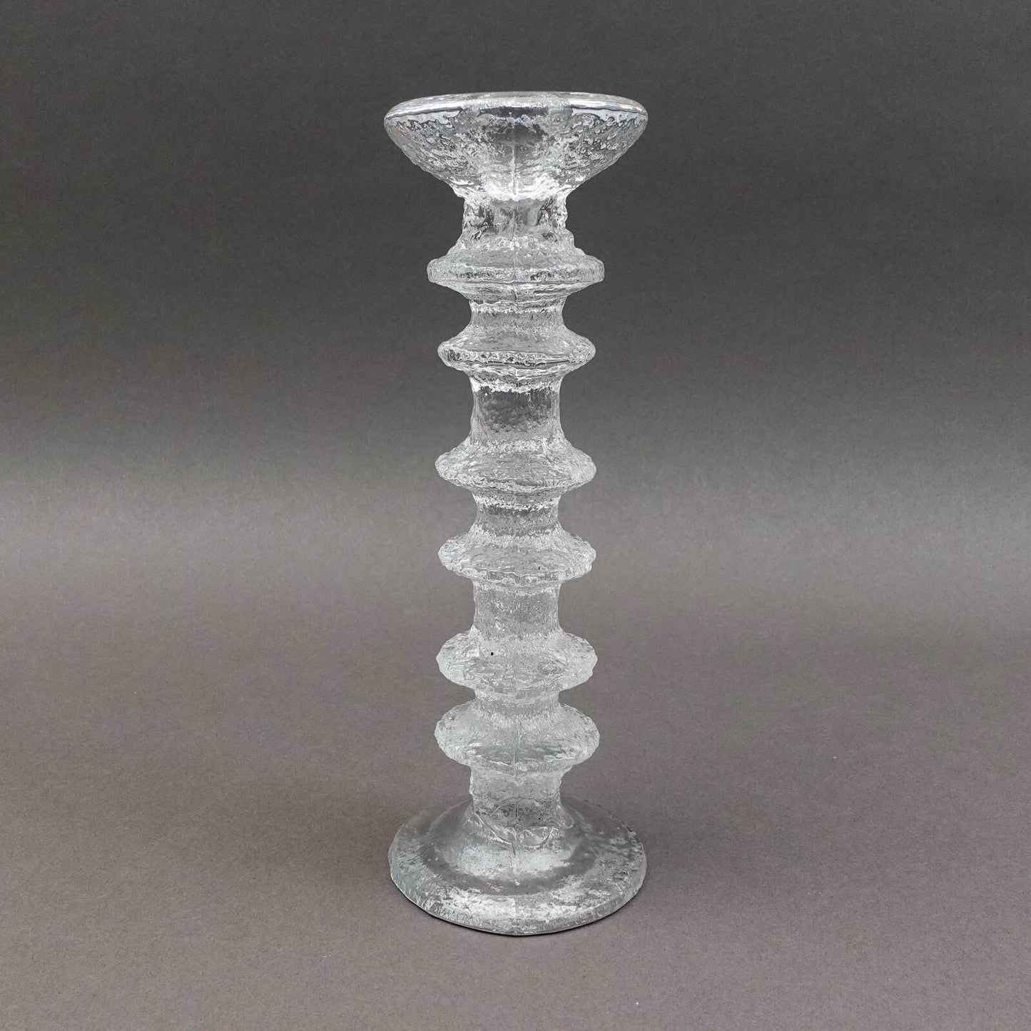 Iittala Finland Timo Sarpaneva Signed MCM Festivo 6 Ring Candle Holder