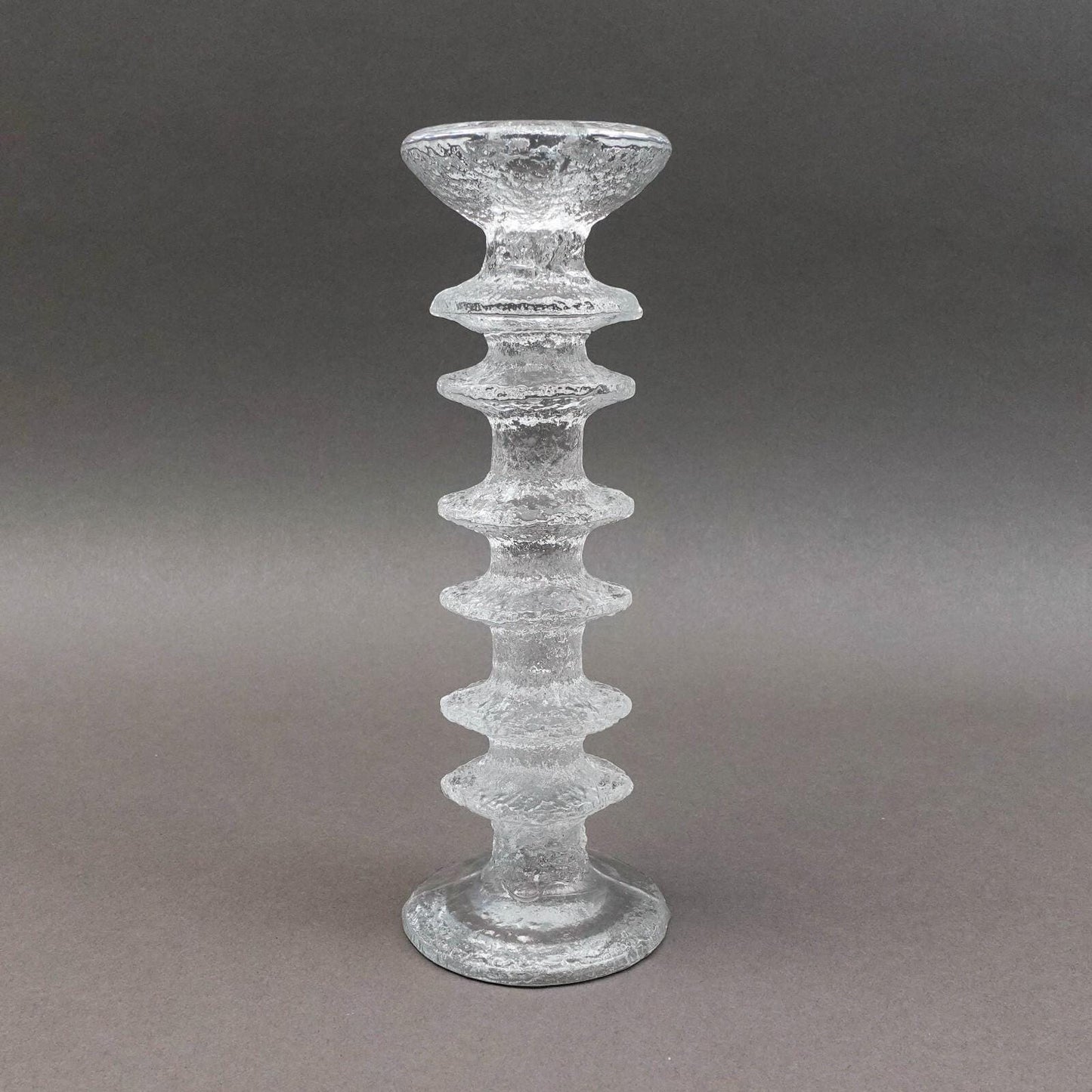 Iittala Finland Timo Sarpaneva Signed MCM Festivo 6 Ring Candle Holder