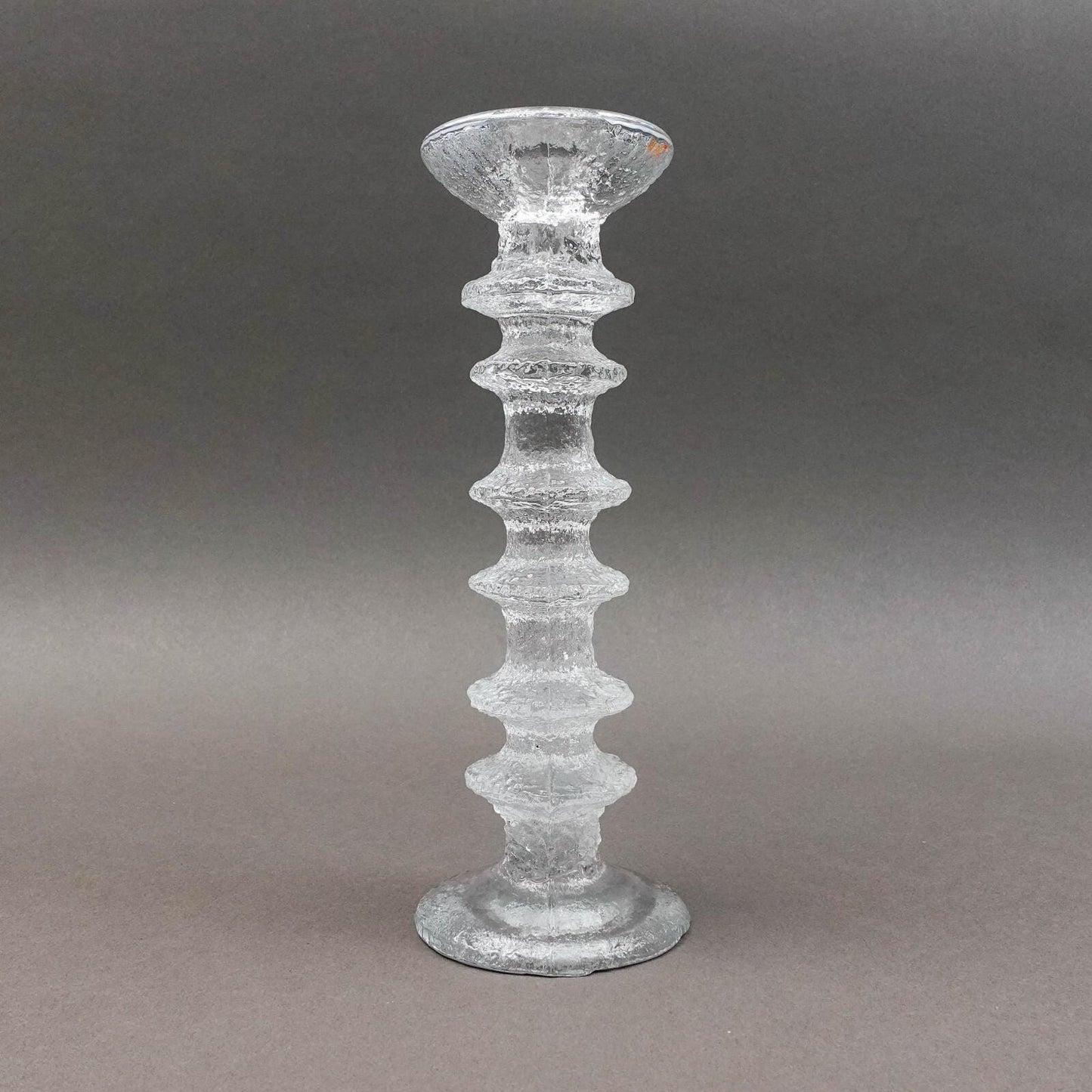 Iittala Finland Timo Sarpaneva Signed MCM Festivo 6 Ring Candle Holder