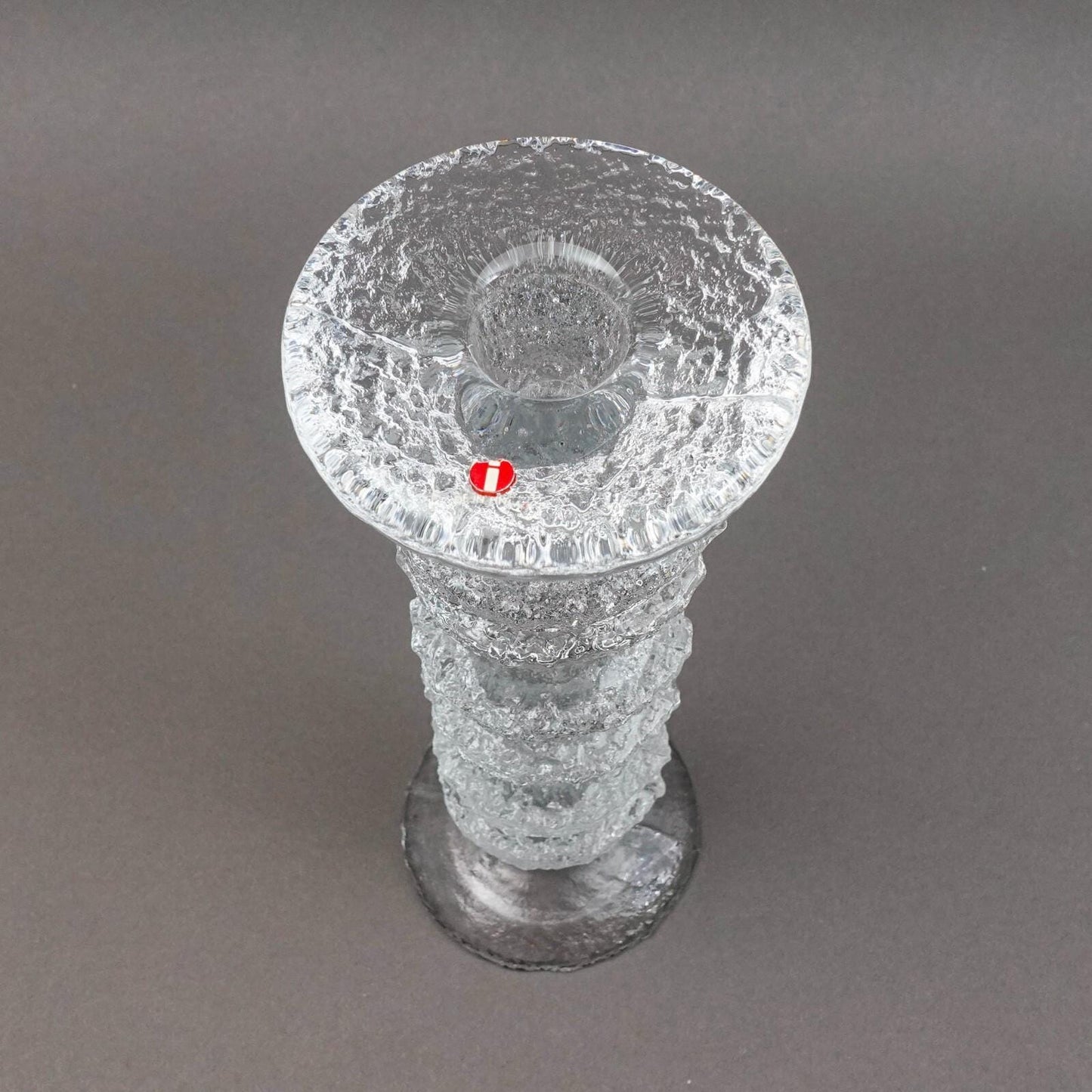 Iittala Finland Timo Sarpaneva Signed MCM Festivo 6 Ring Candle Holder