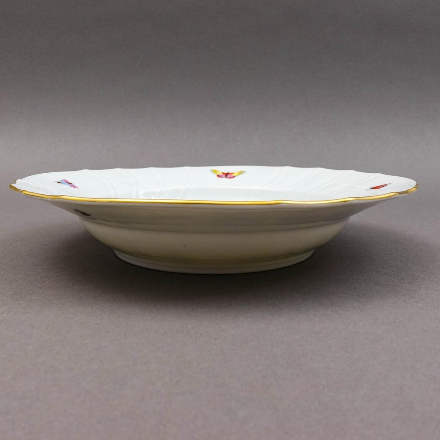 Herend Hungary Rothschild Bird 1501 Rimmed 9 1/2" Soup Bowl Set Of 4
