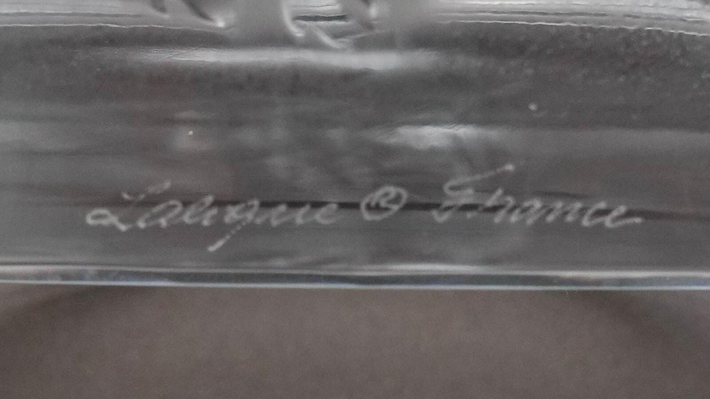 Lalique France Signed Ganymede Crystal Champagne Ice Bucket Cooler