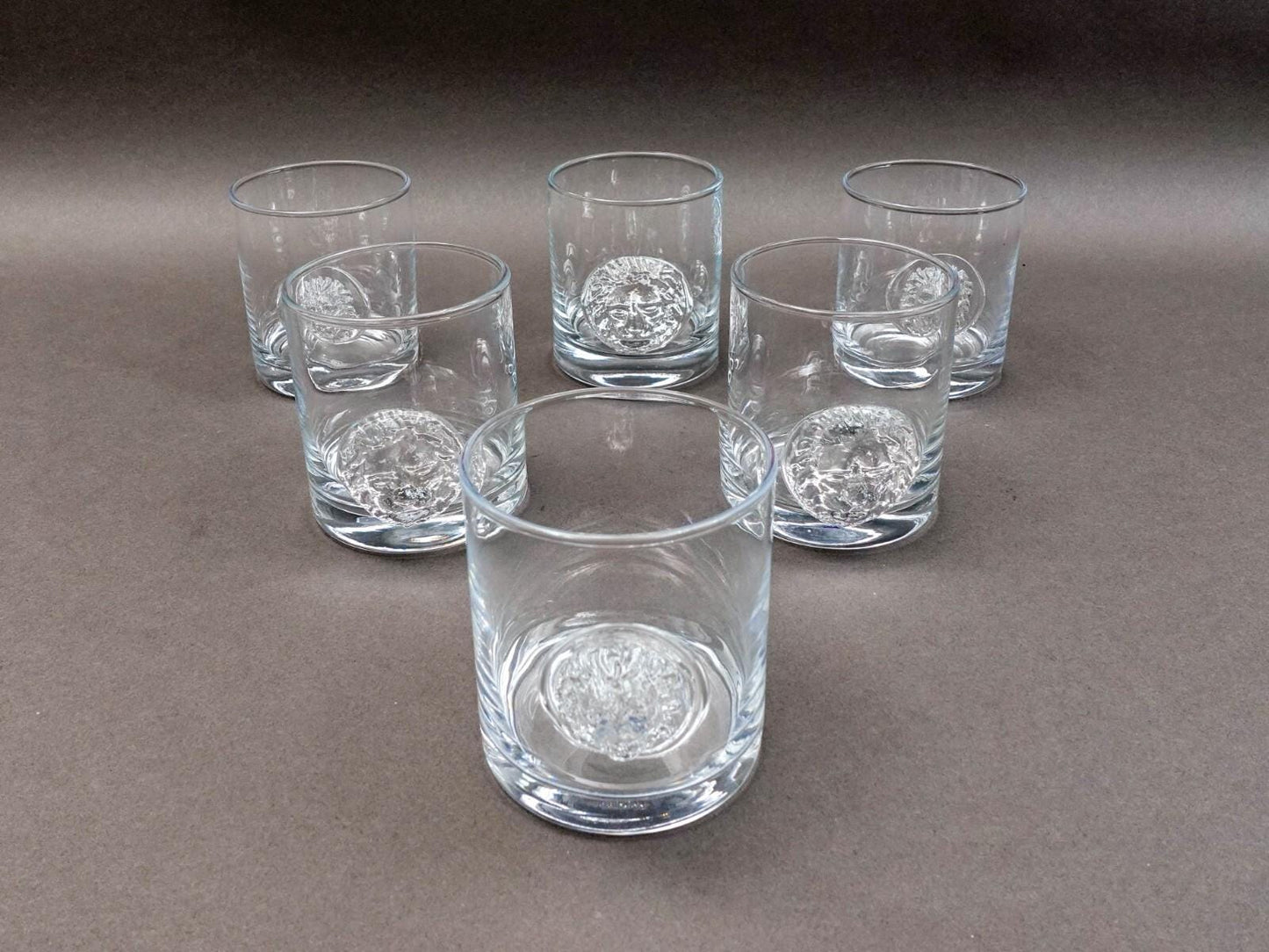 Global Views Leo Lion Head Double Old Fashioned Tumbler Glasses Set Of 6