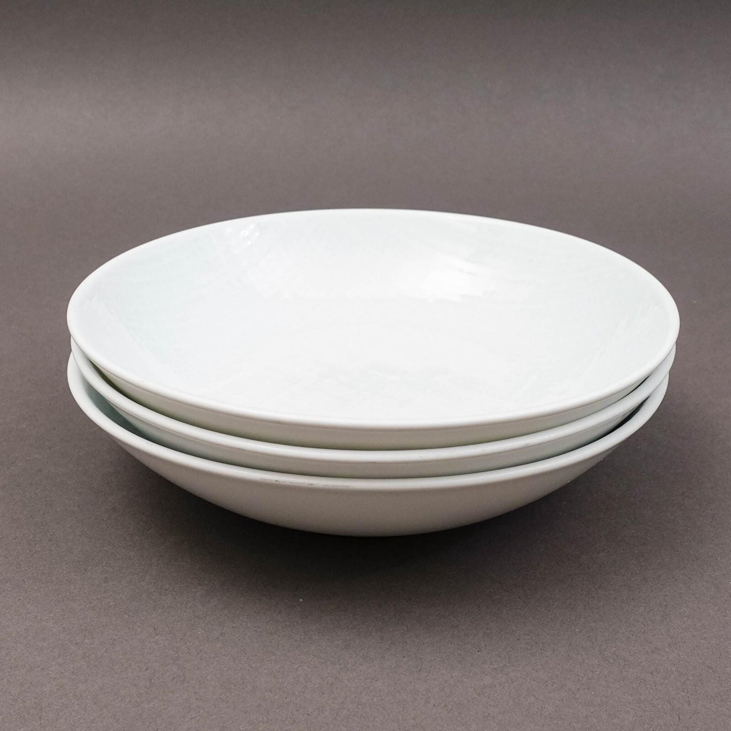 Bernardaud France Organza White Porcelain Cereal Soup Bowl Set Of 3 (Read)