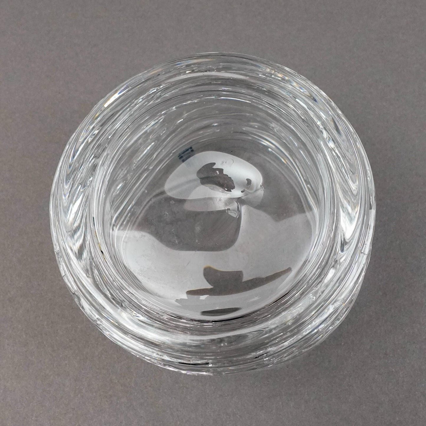 Hadeland Norway Kokong Crystal Tealight Art Glass Candle Holder