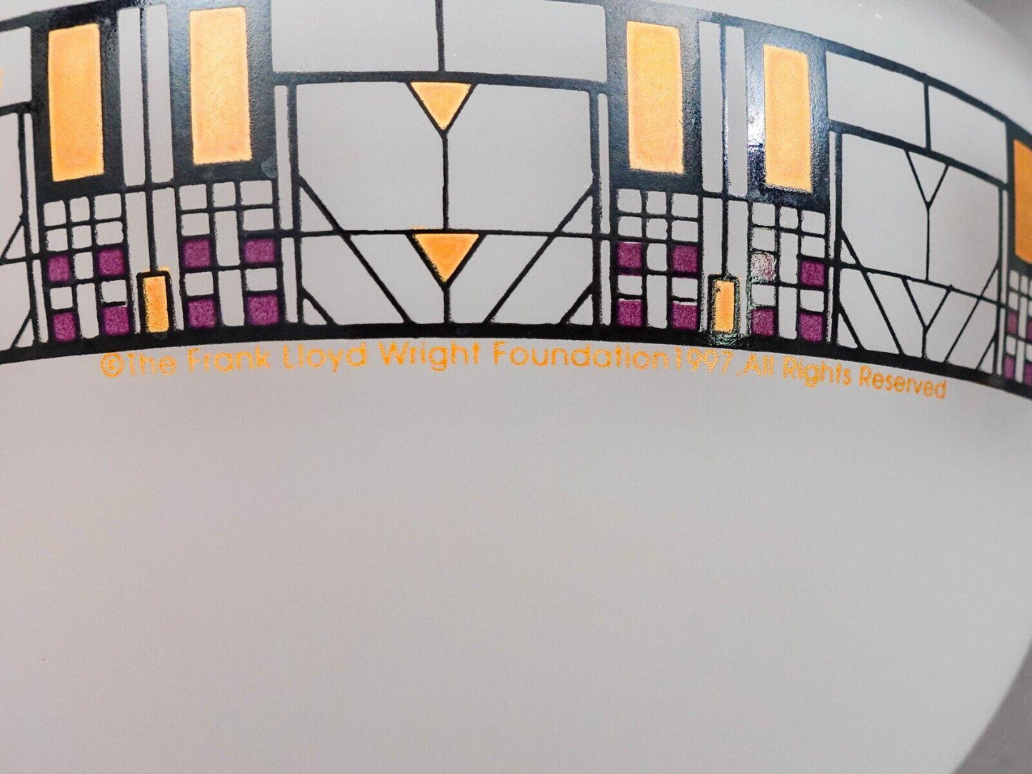 Frank Lloyd Wright Omaggio A Tree Of Life Frosted Glass Bowl Egizia (Read)