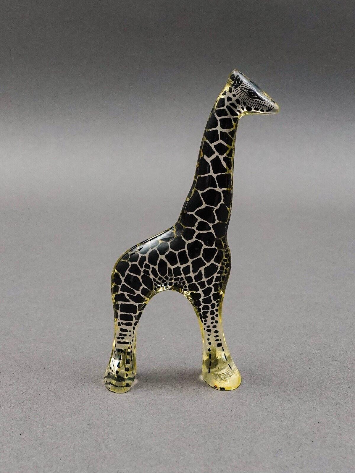 Abraham Palatnik Brazil MCM Lucite Acrylic Small Giraffe Sculpture Figurine 4"