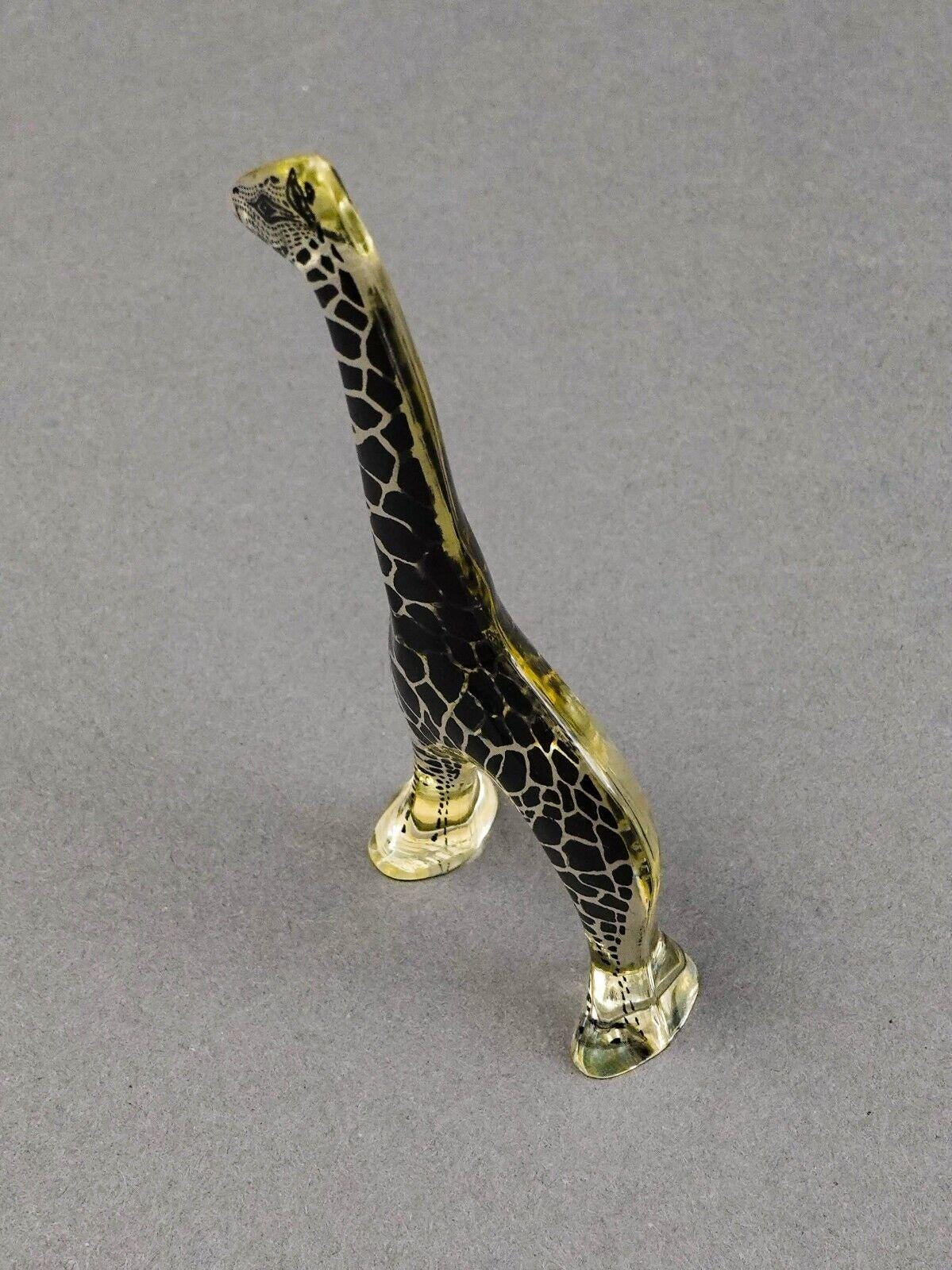 Abraham Palatnik Brazil MCM Lucite Acrylic Small Giraffe Sculpture Figurine 4"