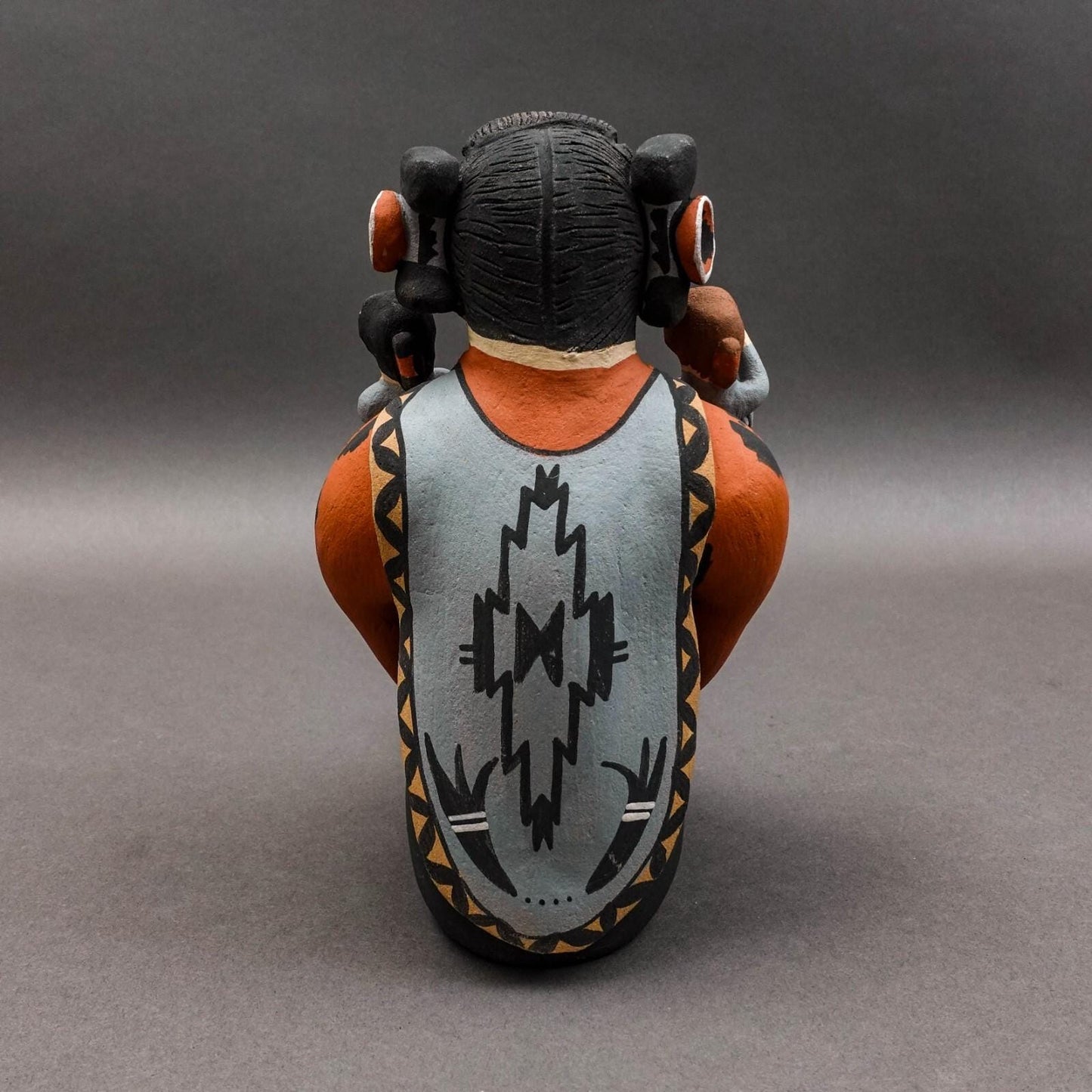 Chris Fragua Jemez Pueblo Storyteller 8 Children Pottery Sculpture Figure (Read)