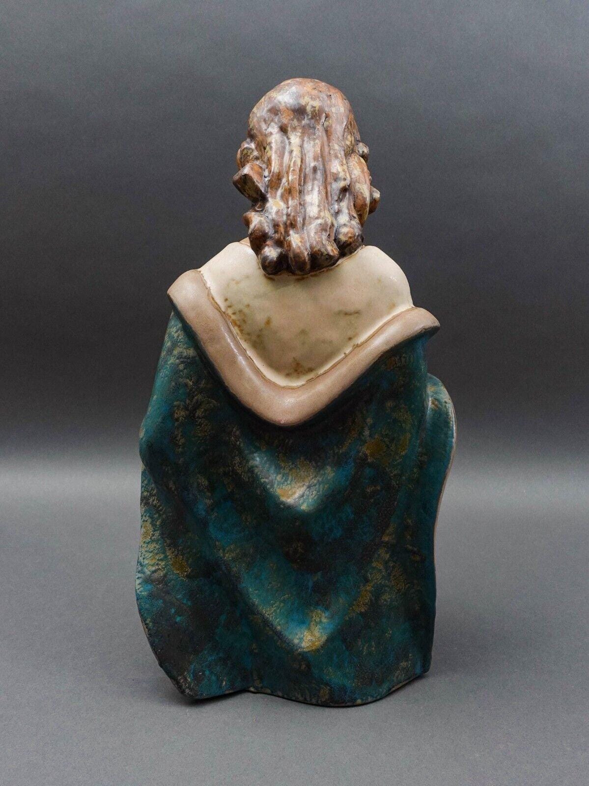 Lladro Meditation 1976-79 Woman Figure In Prayer Porcelain Art Sculpture 16 1/2"