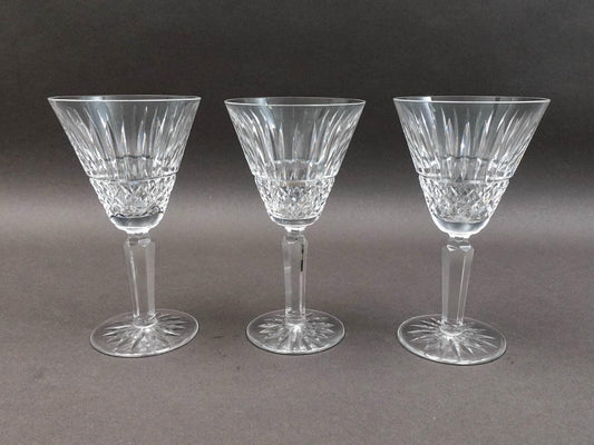 Waterford Crystal Maeve Claret Wine Glasses 6 7/8" Set Of 3