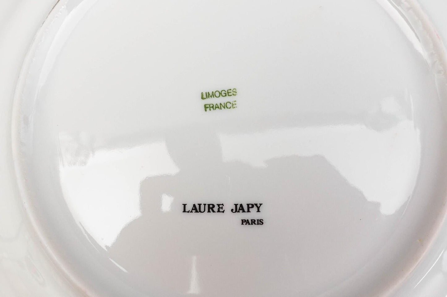 Laure Japy Paris Limoges Jardin Bleu Fruit 8 3/4" Salad Dessert Plates Set Of 3