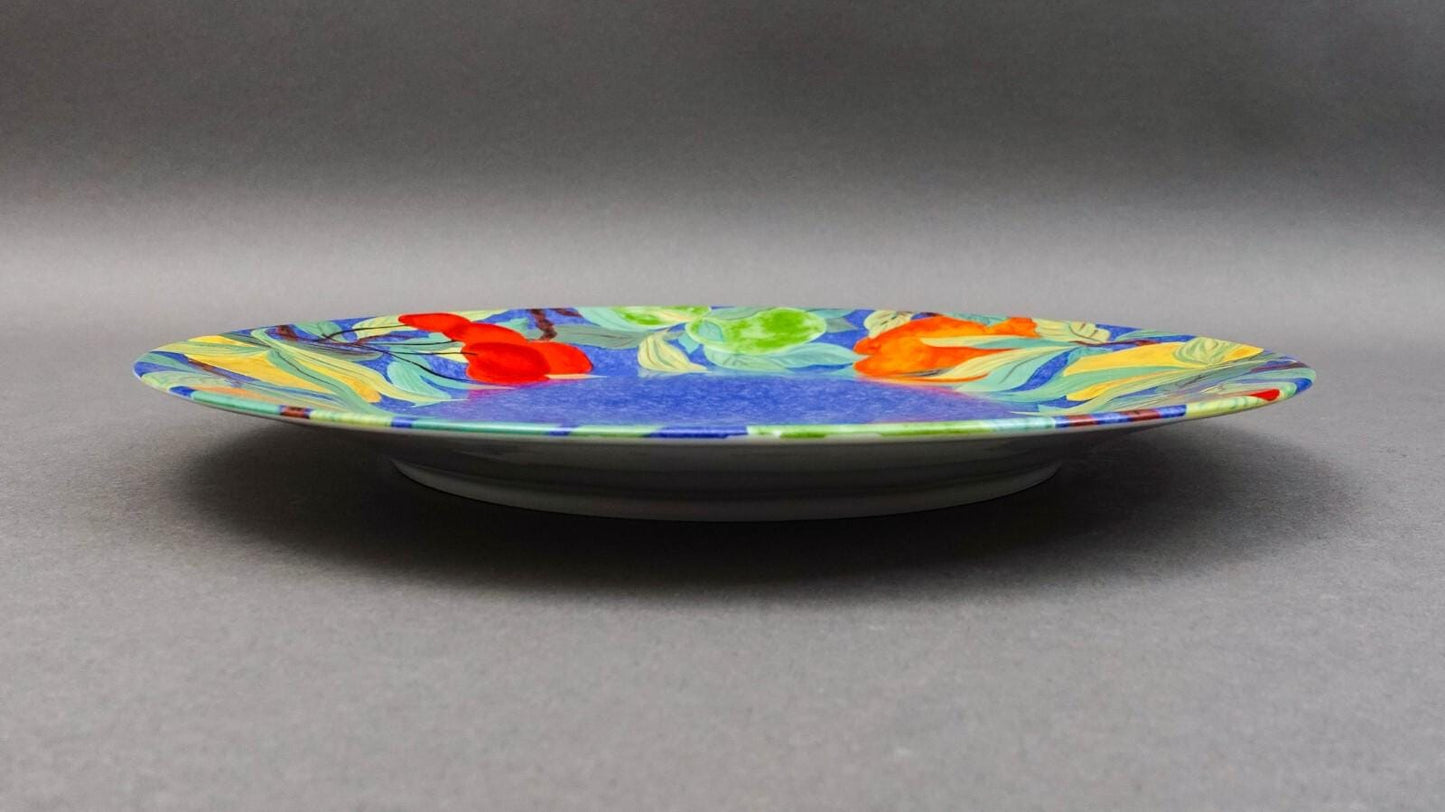 Laure Japy Paris Jardin Bleu Fruit 11 3/4" Charger Service Plate Set Of 4 (Read)