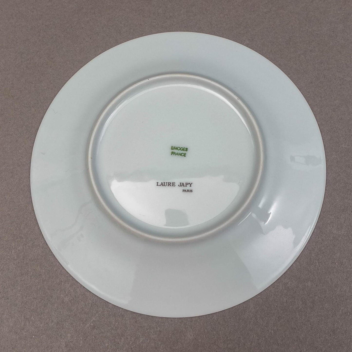 Laure Japy Paris Giverny Yellow Blue Trim 7 1/8" Bread & Butter Plate Set Of 3