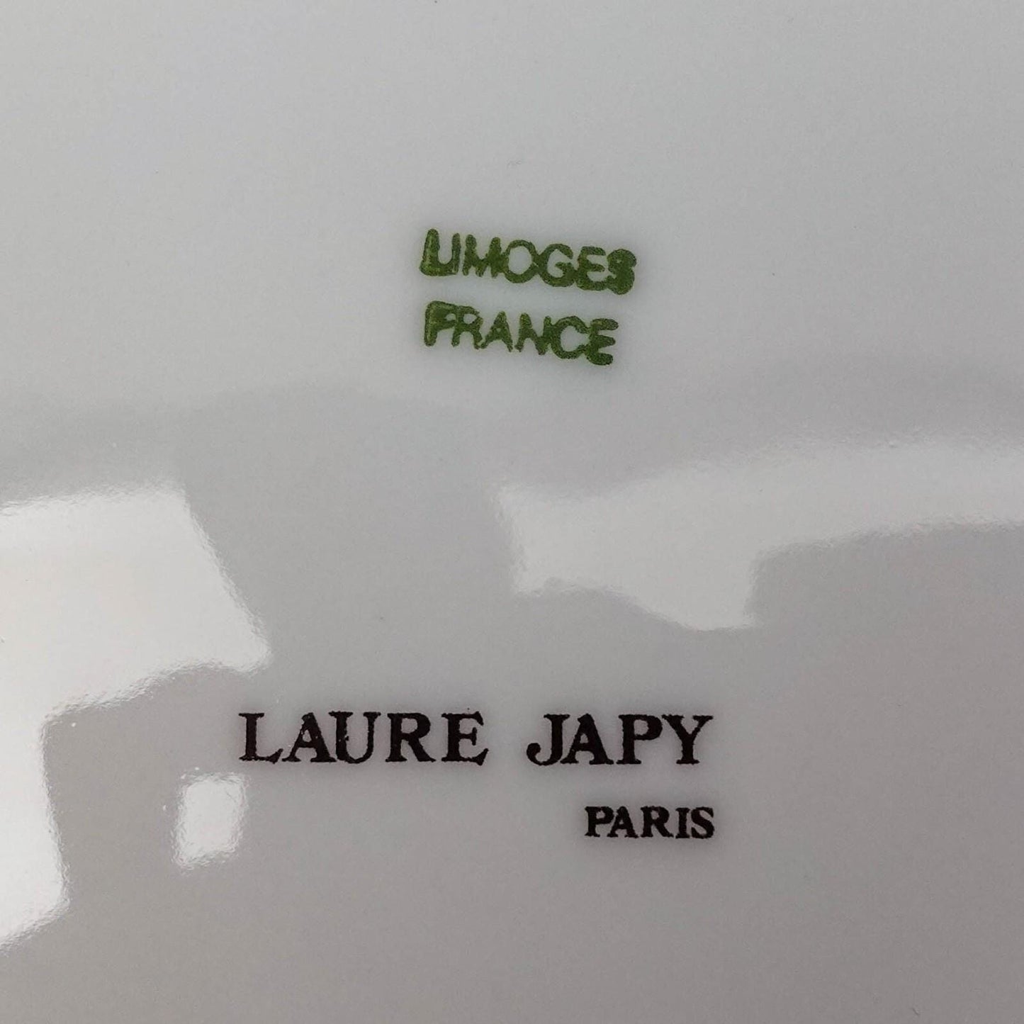 Laure Japy Paris Giverny Yellow Blue Trim 7 1/8" Bread & Butter Plate Set Of 3
