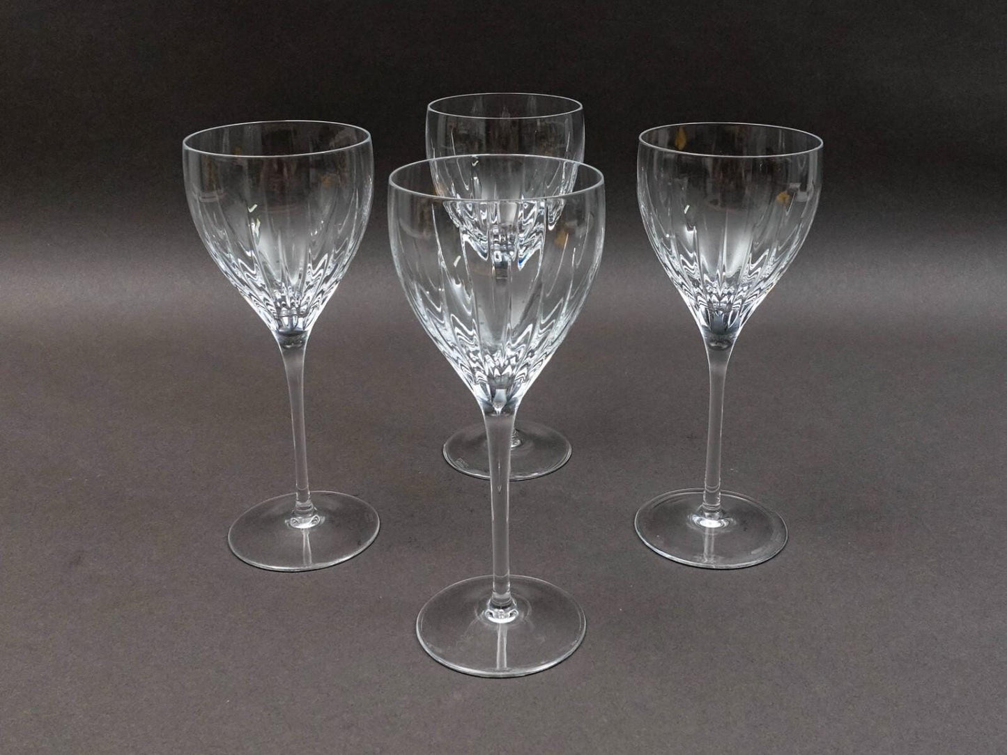 Miller Rogaska Crystal Stemware Soho 7 3/4" Wine Glasses Set Of 4