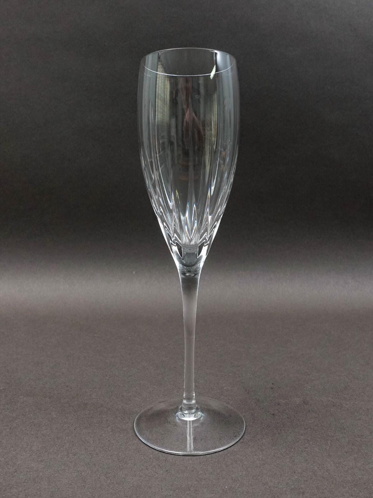 Miller Rogaska Crystal Stemware Soho 8 7/8" Champagne Flutes Glasses Set Of 4