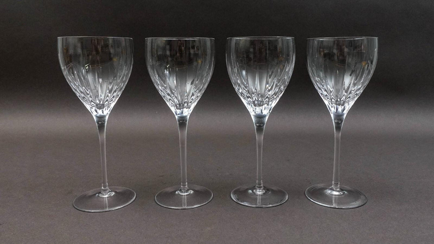 Miller Rogaska Crystal Stemware Soho 7 3/4" Wine Glasses Set Of 4