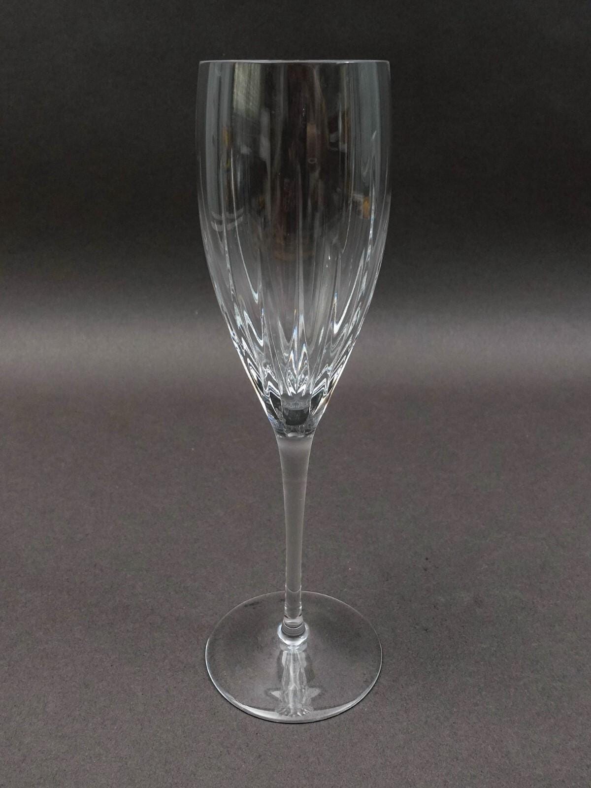 Miller Rogaska Crystal Stemware Soho 8 7/8" Champagne Flutes Glasses Set Of 4