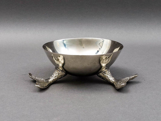 Michael Aram Signed Stainless Steel Mermaid Bowl Dish