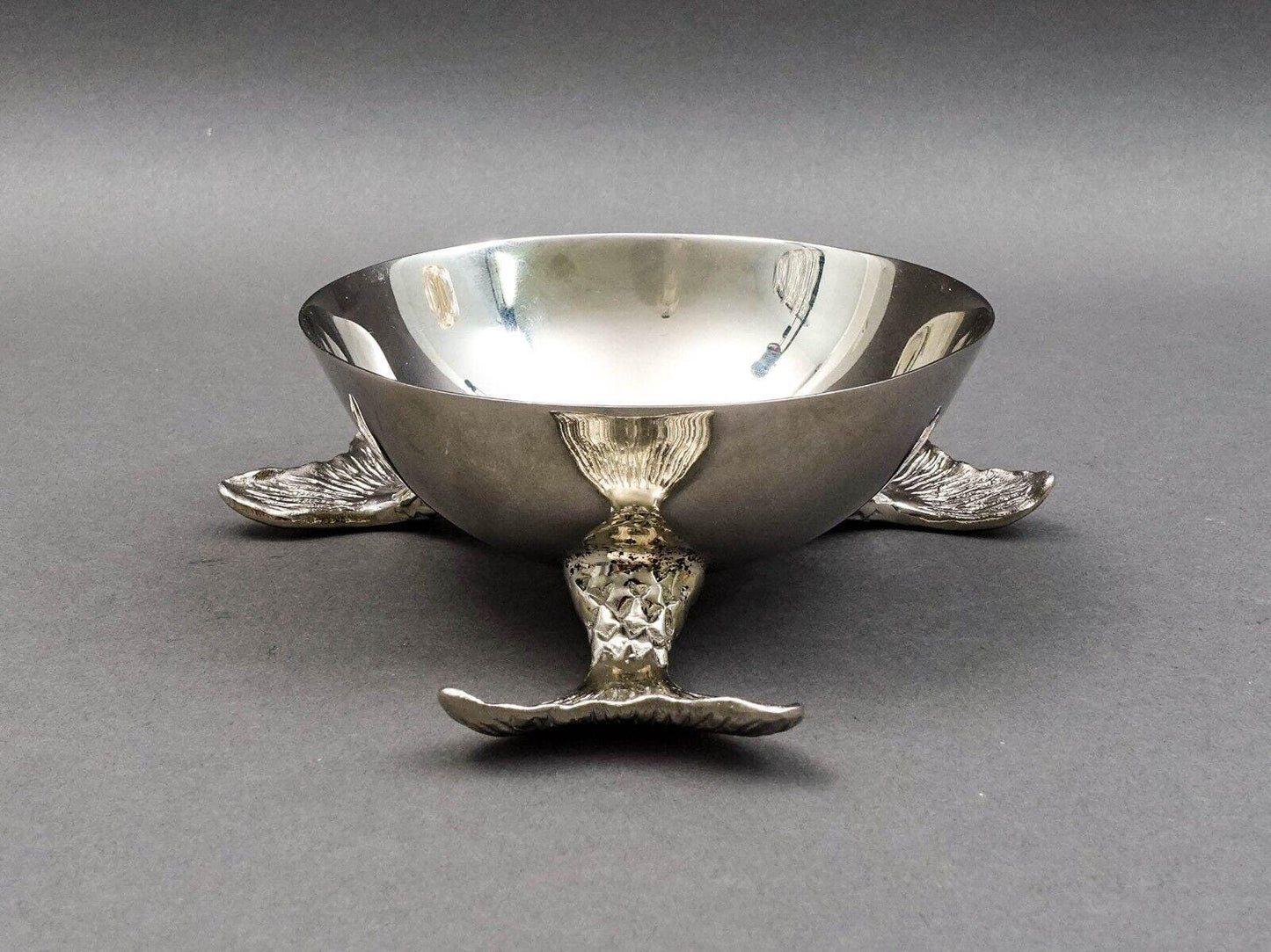 Michael Aram Signed Stainless Steel Mermaid Bowl Dish