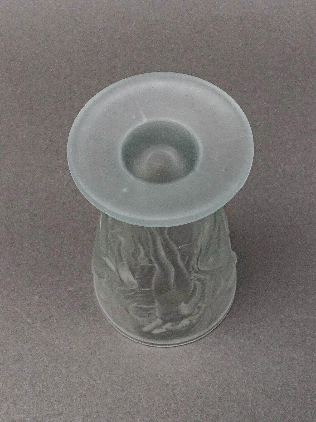 Phoenix Consolidated Glass Martele Line Dancing Nymphs Tumbler Goblet Set Of 6