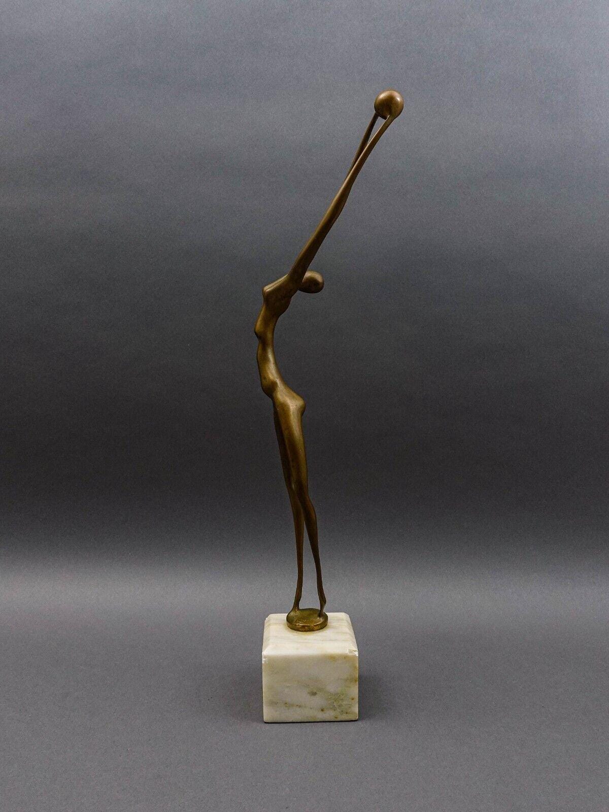 Hattakitkoso Somchai Thai Artist Ballerina Dancer Bronze LE Sculpture 24" (Read)