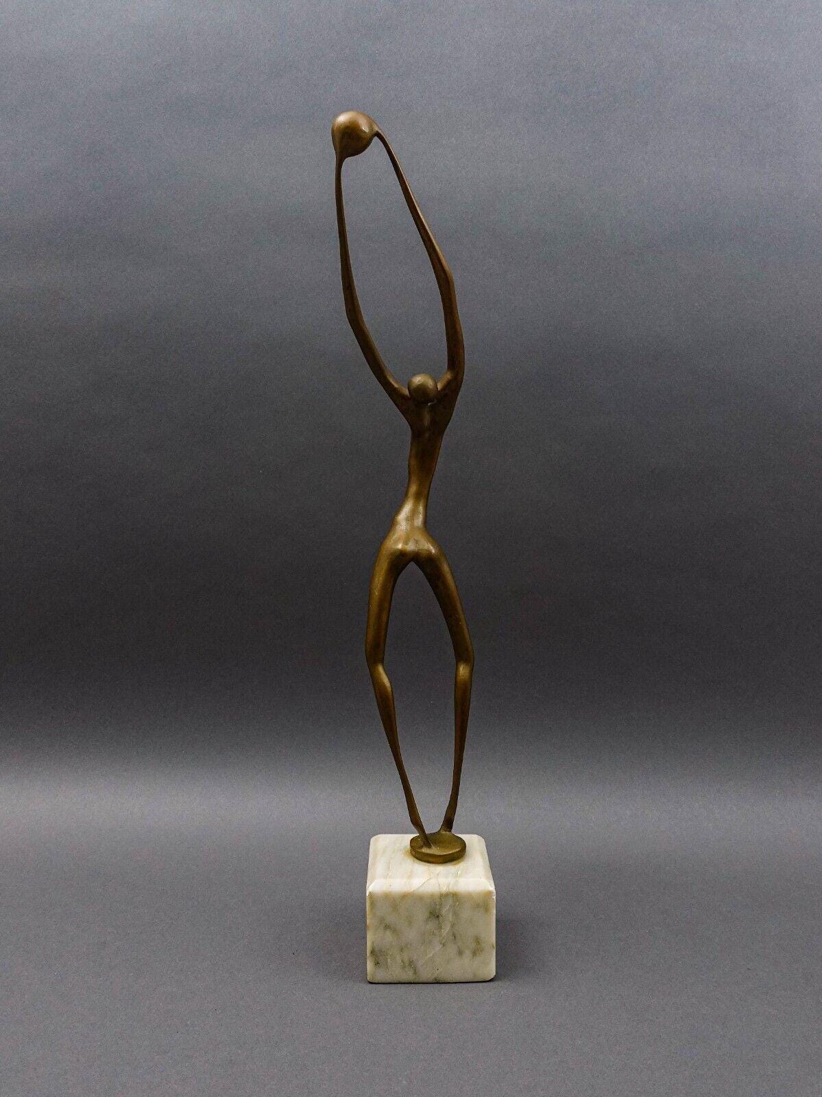 Hattakitkoso Somchai Thai Artist Ballerina Dancer Bronze LE Sculpture 24" (Read)