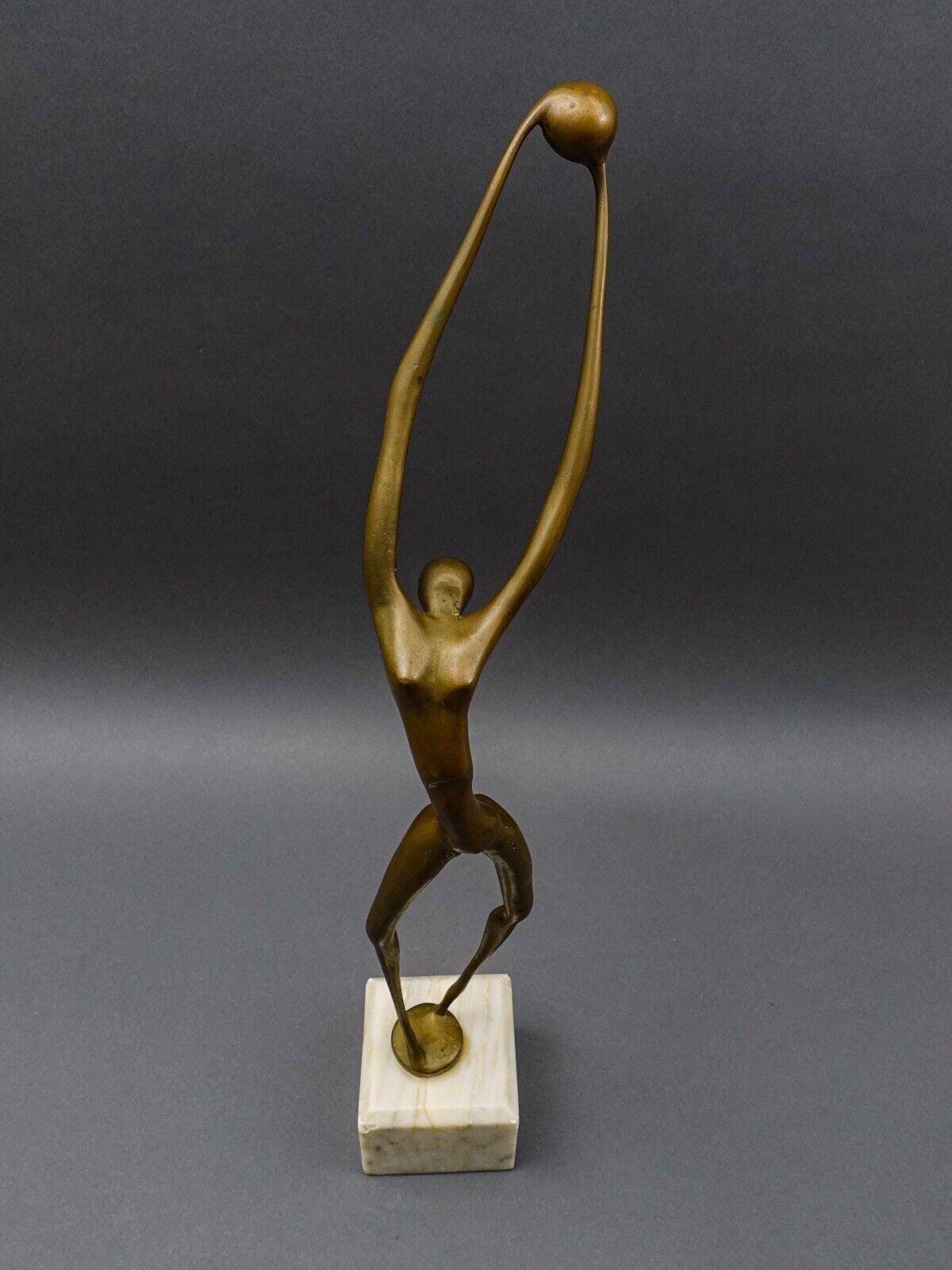 Hattakitkoso Somchai Thai Artist Ballerina Dancer Bronze LE Sculpture 24" (Read)