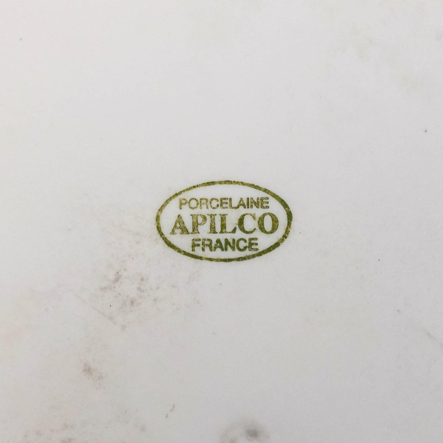 Apilco France Zen Porcelain 9 3/8" Deep Square Rim Dinner Plate Set Of 6