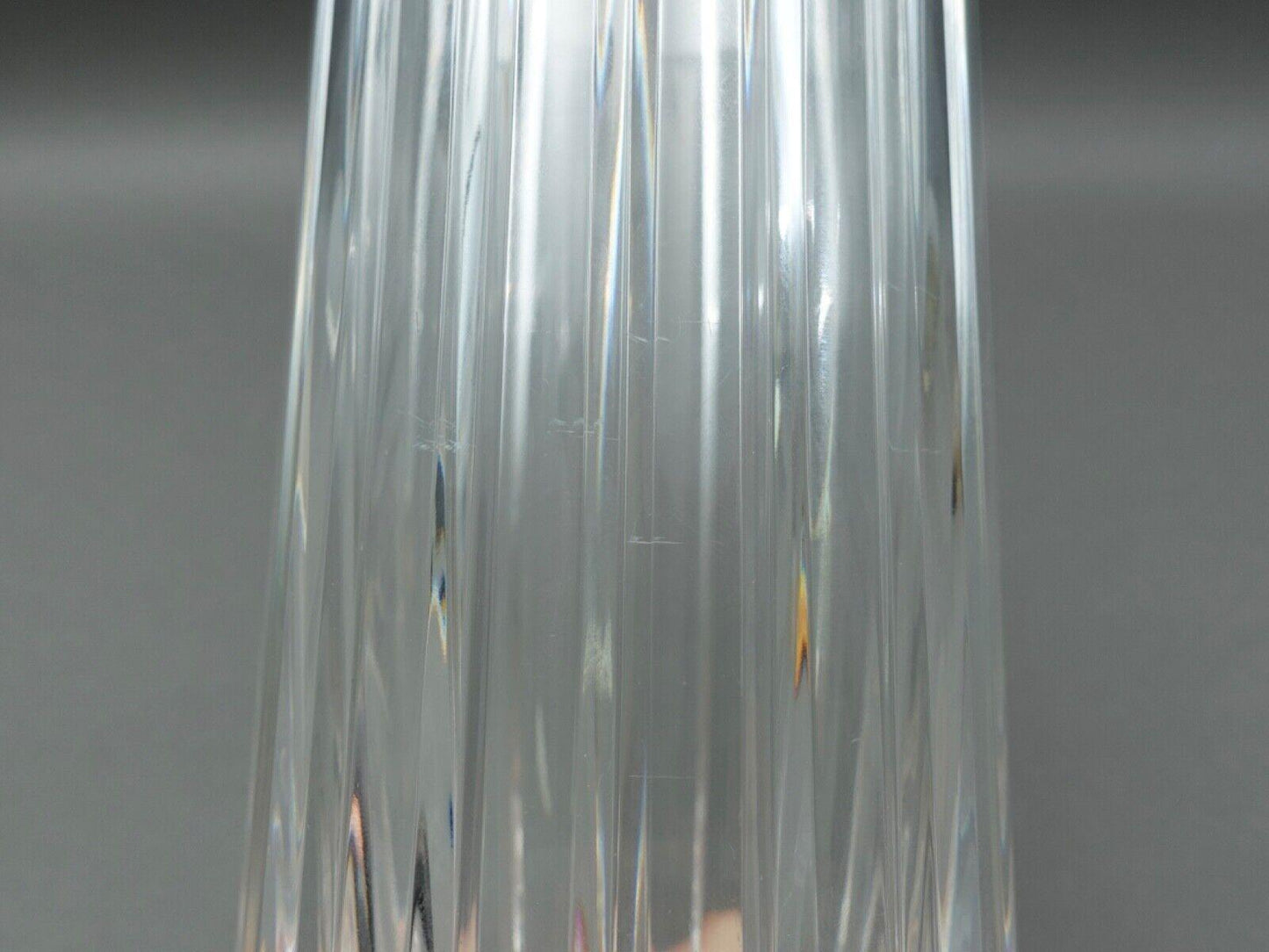 Baccarat Crystal France Harmonie Cylinder Flower Vase 7 7/8" (Read)