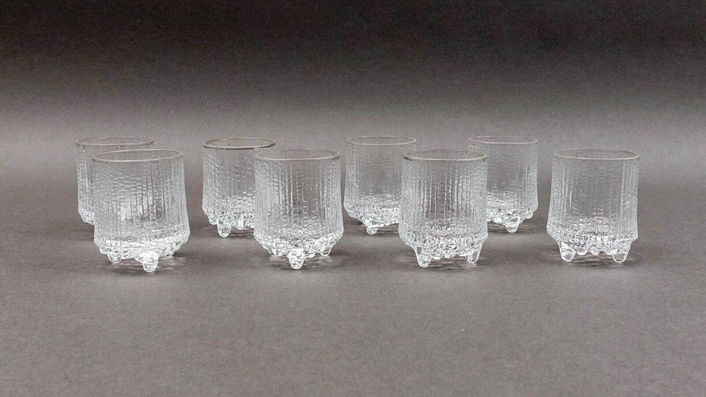 Iittala Finland By Tapio Wirkkala Ultima Thule Shot Cordial Glass Set Of 8