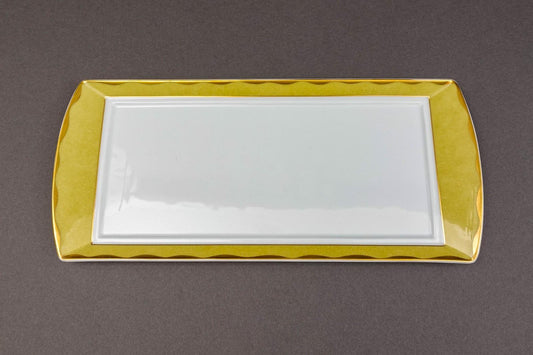 Bernardaud France Tableau Yellow Fusion Plateau Rectangular Sumba Platter Tray
