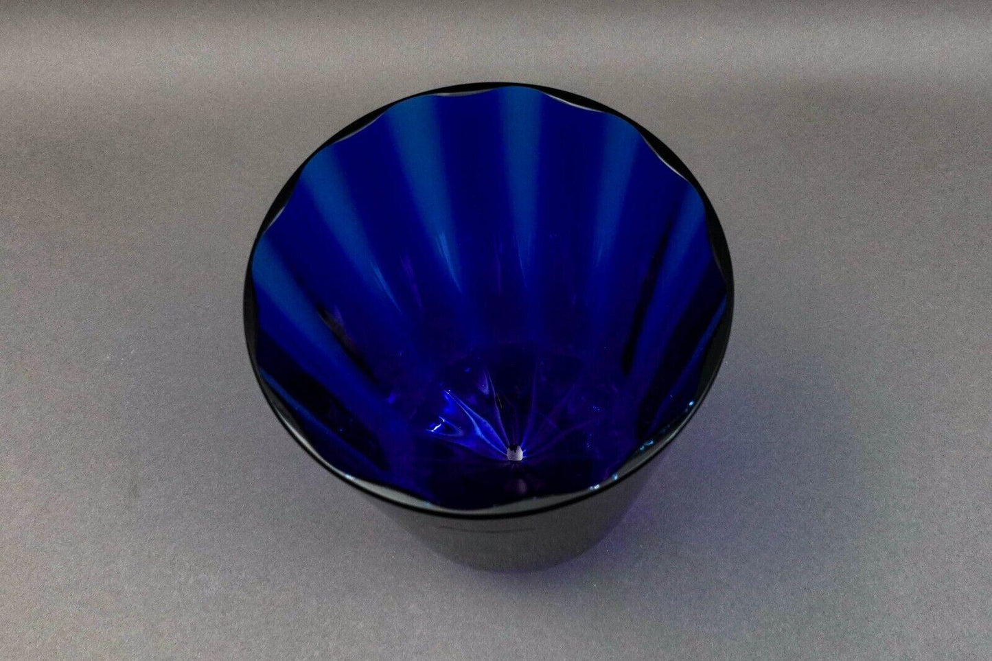 Nason Moretti Signed  Murano Italy  Blue Aventurine Gold Glass Vase 8 3/4"