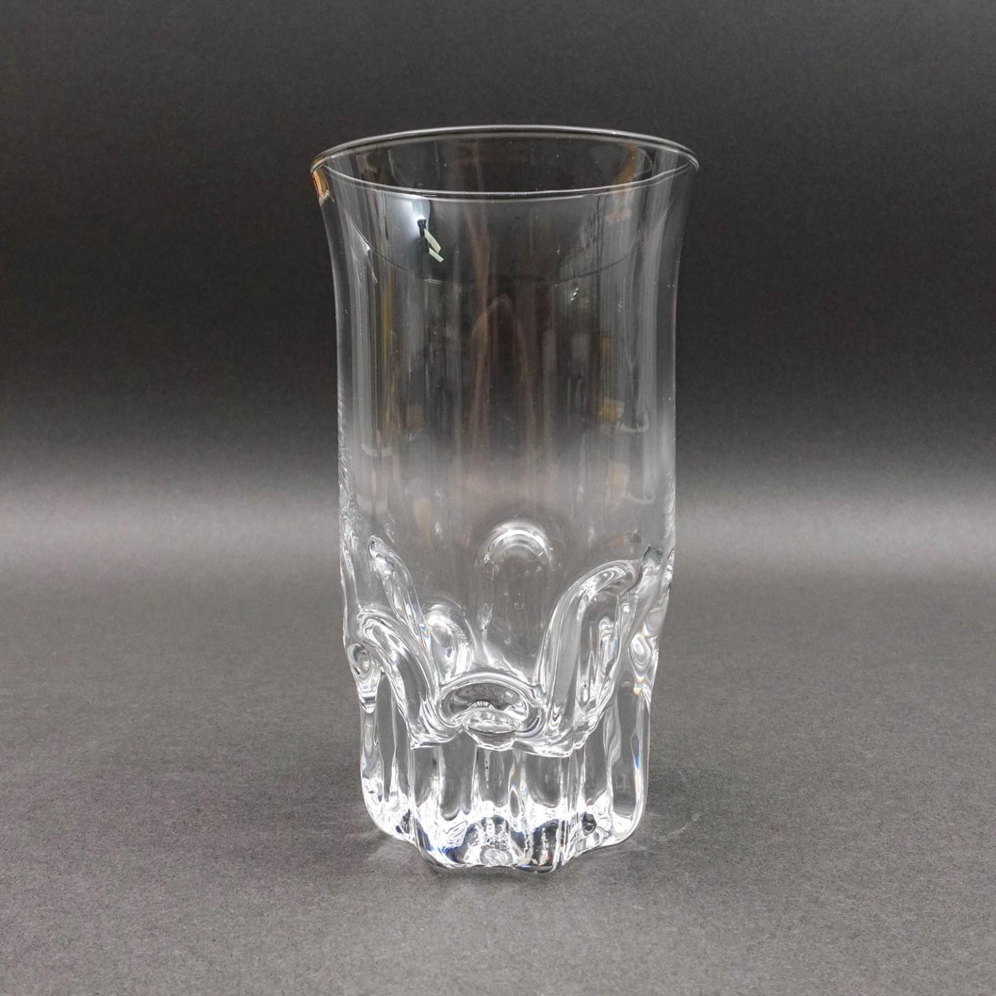 Iittala Finland Tapio Wirkkala Vintage Marja Crystal Glass Vase 6 3/8"